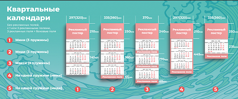 Квартальные календари